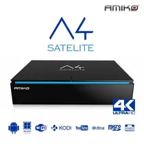 САТЕЛИТЕН ПРИЕМНИК + TV BOX AMIKO A4 4K UHDTV, AMLOGIC S905, ANDROID, DVB-S2