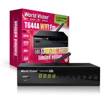 ДЕКОДЕР ЗА ЦИФРОВА ТЕЛЕВИЗИЯ WORLD VISION T644A WIFI FM, КАБЕЛНА ТЕЛЕВИЗИЯ FULL HD DVB-T, DVB-C