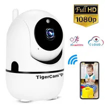 WIFI КАМЕРА TIGERCAM ЗА ВИДЕОНАБЛЮДЕНИЕ И УПРАВЛЕНИЕ ОТ ТЕЛЕФОН, ВЪРТЯЩА СЕ 360°, ДВУПОСОЧЕН ИНТЕРКОМ, FULL HD, НОЩНО ВИЖДАНЕ