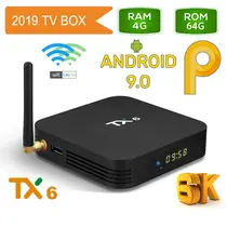 TV BOX TX6 4GB/64GB, ANDROID 9.0, DUAL WIFI, LED DIGITAL, ALLWINNER H6, USB 3.0, ПЪЛНА ВЕРСИЯ