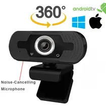 УЕБ КАМЕРА TIGER T9 FULL HD ЗА ANDROID TV BOX, WINDOWS, С МИКРОФОН, 1080P, ВЪРТЯЩА СЕ 360°
