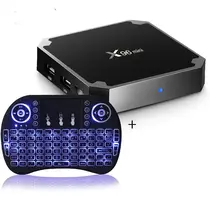 ПРОМОЦИЯ! ПРОМОПАКЕТ TV BOX X96 MINI + БЕЗЖИЧНА КЛАВИАТУРА С ПОДСВЕТКА ЗА ТЕЛЕВИЗИЯ, АНДРОИД 9, 4K, LAN, WIFI