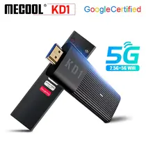 TV BOX MECOOL KD1 STICK, 2/16GB ANDROID 10 ATV, 4K AMLOGIC S905Y2, C ГЛАСОВО ДИСТАНЦИОННО, GOOGLE CERTIFIED