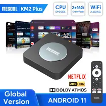 ТВ БОКС MECOOL KM2 PLUS DOLBY, ANDROID 11, DUAL WIFI, NETFLIX 4K AND GOOGLE CERTIFICATED