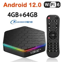 ТВ БОКС T95Z PLUS ANDROID 12, 4/32 GB, 6K, 2.4G/5.8GHZ DUAL BAND WIFI 6, BLUETOOTH 5.0