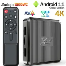 ТВ БОКС X98Q, AMLOGIC S905W2, ANDROID 11, 5G DUAL WIFI,  AV1 4K 60FPS