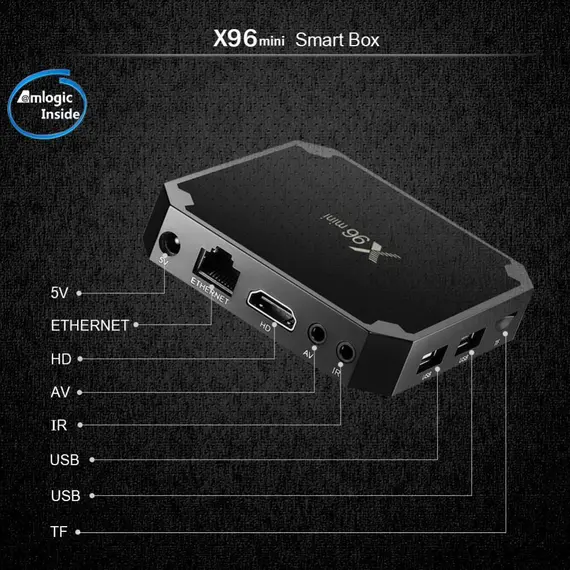 ПРОМОЦИЯ! ПРОМОПАКЕТ TV BOX X96 MINI + БЕЗЖИЧНА КЛАВИАТУРА С ПОДСВЕТКА ЗА ТЕЛЕВИЗИЯ, АНДРОИД 9, 4K, LAN, WIFI
