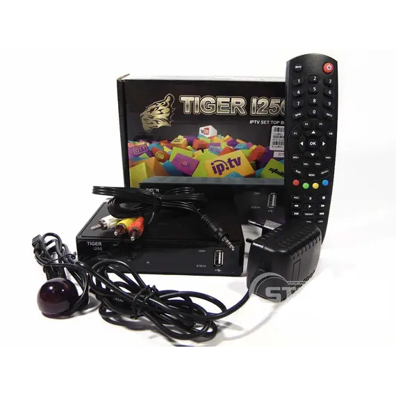 TIGER I250 ДЕКОДЕР / SET-TOP BOX ЗА IP ТЕЛЕВИЗИЯ IPTV 667MHZ, COMPOSITE AV, HDMI 1.4, USB X 2, S/PDIF, LAN, WIFI READY