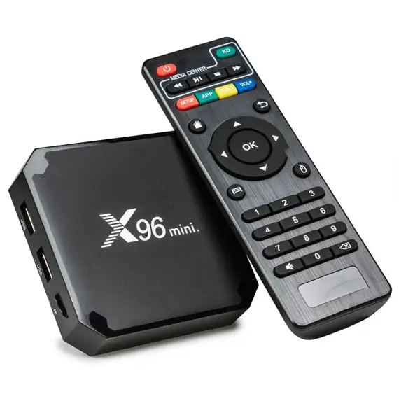 ПРОМОЦИЯ! ПРОМОПАКЕТ TV BOX X96 MINI + БЕЗЖИЧНА КЛАВИАТУРА С ПОДСВЕТКА ЗА ТЕЛЕВИЗИЯ, АНДРОИД 9, 4K, LAN, WIFI