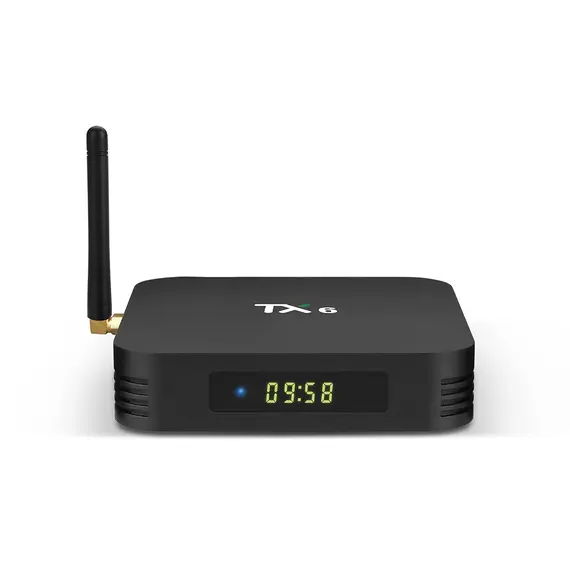 TV BOX TX6 4GB/32GB, ANDROID 9.0, WIFI, LED DIGITAL, ALLWINNER H6, DUAL WIFI USB 3.0