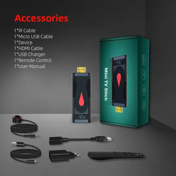 TV BOX STICK X96 S400, ANDROID 10, 4K 60HZ СТИК
