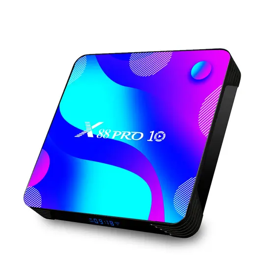 ТВ БОКС X88 PRO 10 4GB/64GB, ANDROID 10, DUAL-BAND WIFI, BLUETOOTH, 2021