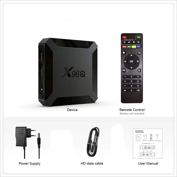 ТВ БОКС X96Q 2/16 GB, ANDROID 10, ALLWINNER H313