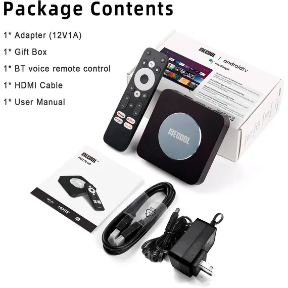 ТВ БОКС MECOOL KM2 PLUS DOLBY, ANDROID 11, DUAL WIFI, NETFLIX 4K AND GOOGLE CERTIFICATED