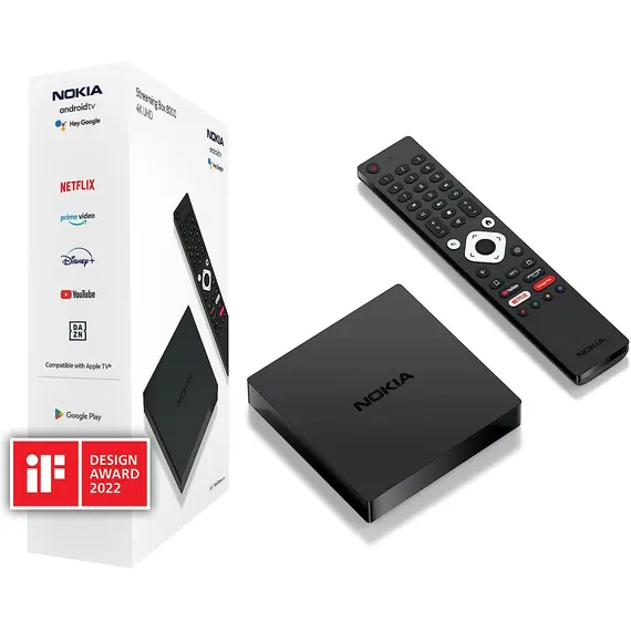 ТВ БОКС NOKIA STREAMING BOX 8000 2/8 GB, ANDROID TV 10, DUAL WIFI, BLUETOOTH 4.2