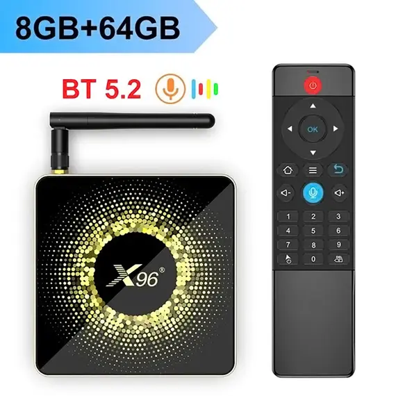 ТВ БОКС X96 X10 8/64 GB, AMLOGIC S928X, 8K, ANDROID 11, DUAL WIFI, BLUETOOTH