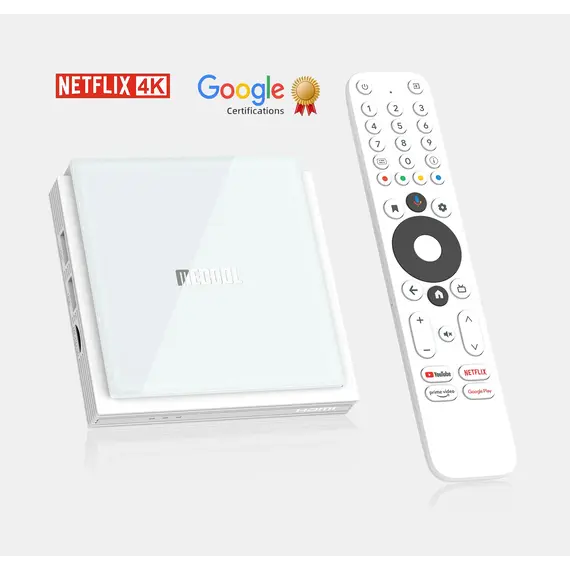ТВ БОКС MECOOL KM2+ DELUXE AMLOGIC S905X4-J, CERTIFIED BY NETFLIX 4K AND GOOGLE, DOLBY VISION AND DOLBY ATMOS