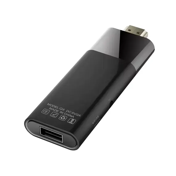 TV BOX STICK Q6, ANDROID TV, ДИСТАНЦИОННО ГЛАСОВО УПРАВЛЕНИЕ 4K 60HZ СТИК