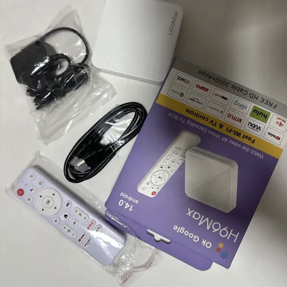 ТВ БОКС H96 MAX H313 2/16 GB, ANDROID ATV, DUAL WIFI, BLUETOOTH 5.2, ГЛАСОВО ДИСТАНЦИОННО